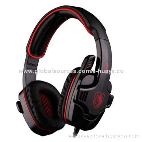 Wired PC Headset with 40mm Hi-fi Driver and Comfortable Bid Earpads